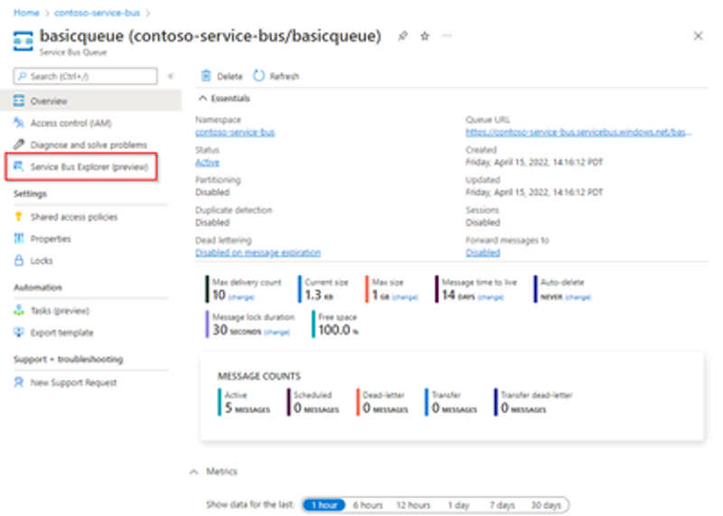 thumbnail image 2 of blog post titled Announcing Service Bus Explorer for Azure portal public preview